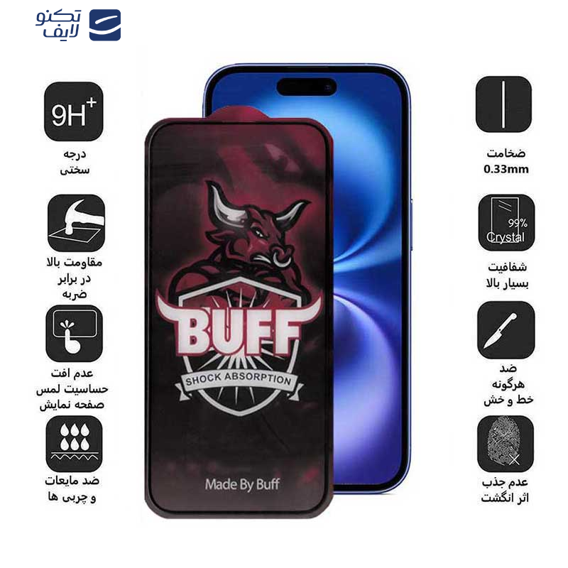 محافظ صفحه نمایش حریم شخصی بوف مدل Privacy Pro Plus مناسب برای گوشی موبایل اپل iPhone 16 / iPhone 15 محافظ صفحه نمایش حریم شخصی بوف مدل Privacy Pro Plus مناسب برای گوشی موبایل اپل iPhone 16 / iPhone 15