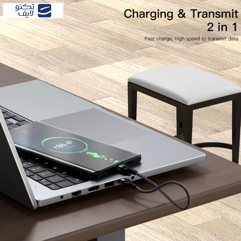 کابل تبدیل usb-C به usb-C یسیدو مدل CA83 طول 0.3 متر