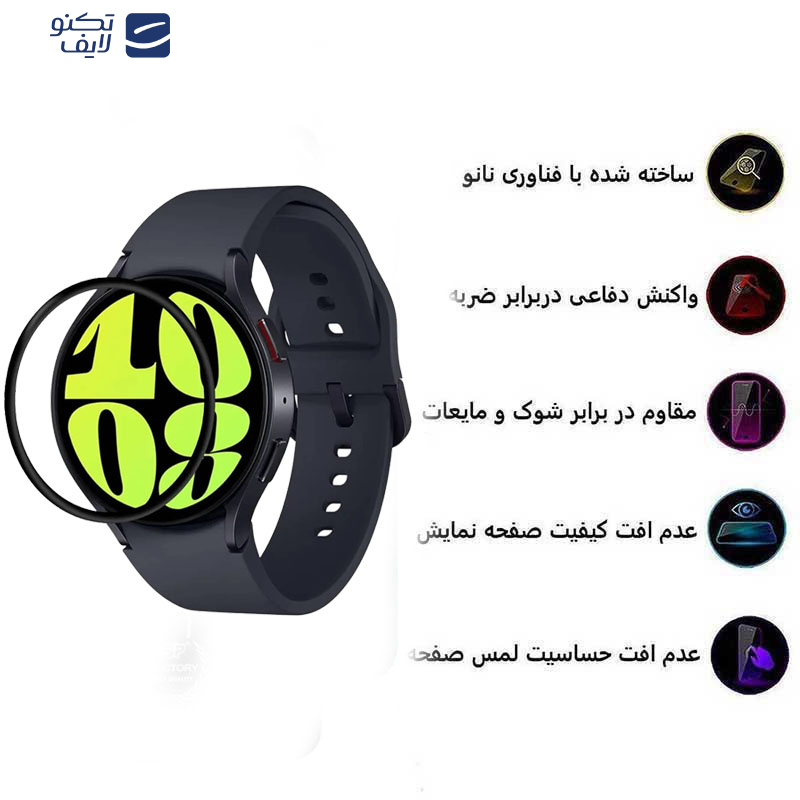 محافظ صفحه نمایش بوف مدل Full Glue-G مناسب برای ساعت هوشمند سامسونگ Galaxy Watch 7 40mm