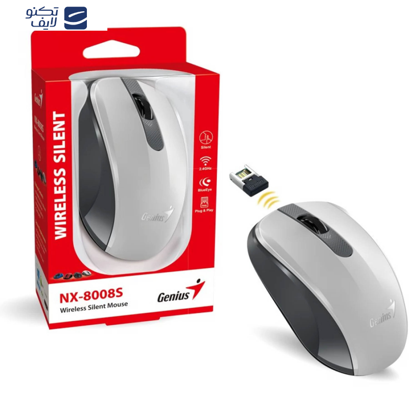 ماوس بی سیم جنیوس مدل NX-8008S