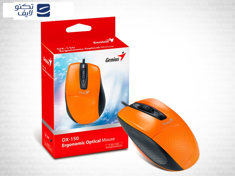 ماوس ارگونومیک و اپتیکال جنیوس DX-150 ماوس ارگونومیک و اپتیکال جنیوس DX-150