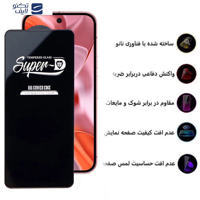 محافظ صفحه نمایش اپیکوی مدل Super 5D مناسب برای گوشی موبایل گوگل Pixel 9/9 Pro 