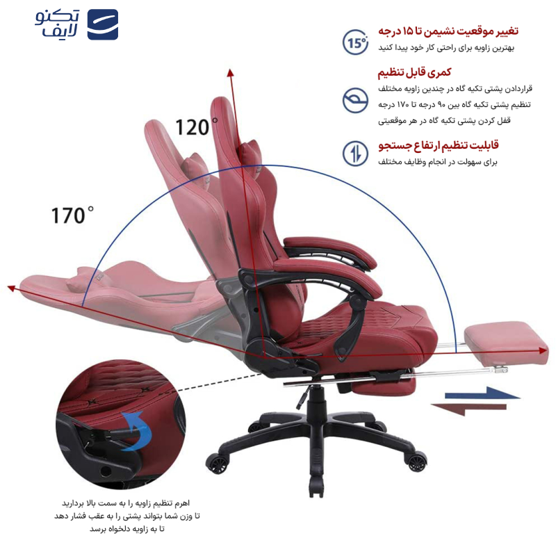 صندلی گیمینگ داوینکس مدل LS-6689