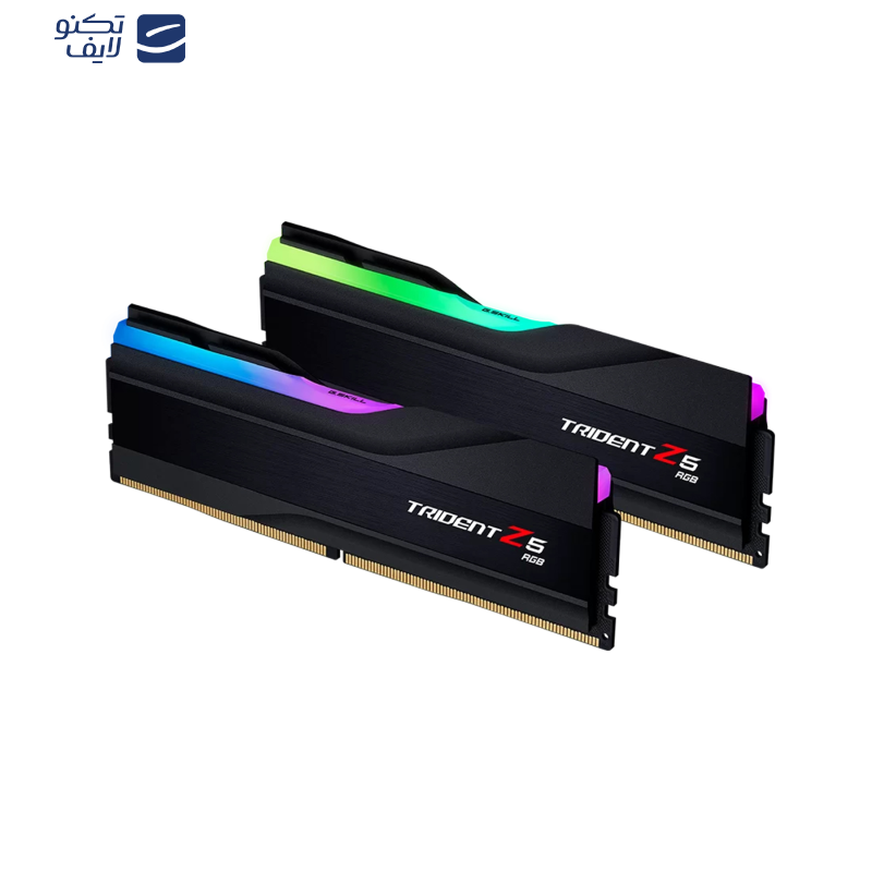 رم دسکتاپ DDR5 دوکاناله 6000 مگاهرتز CL30 جی اسکیل مدل TRIDENT Z5 RGB Black ظرفیت 64 گیگابایت