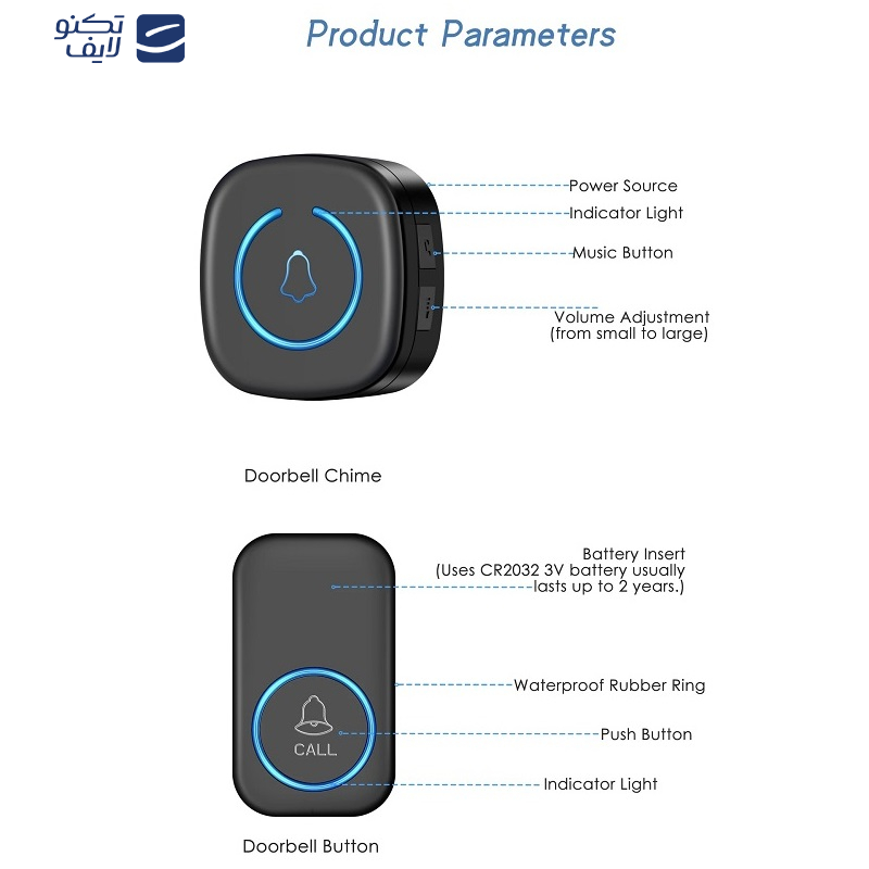 زنگ بی سیم مدل هوشمند Smart c55
