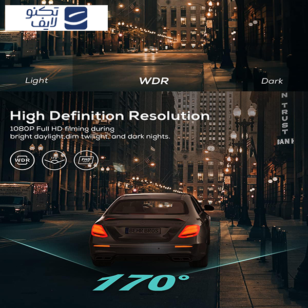 دوربین ثبت وقایع خودرو آی زیکر مدل GD100