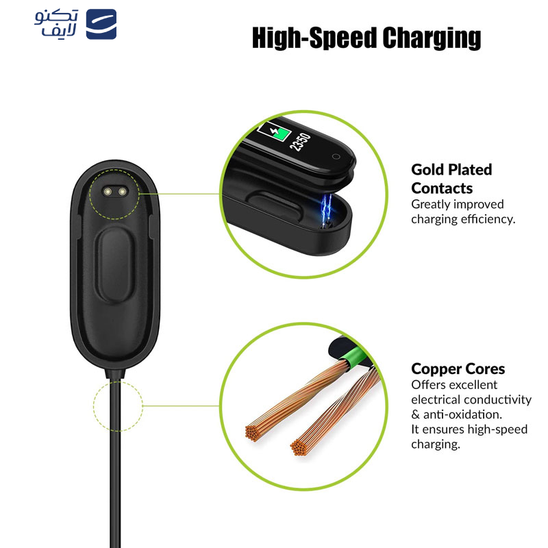 کابل شارژ مسیر مدل M-Chrge مناسب برای ساعت هوشمند شیائومی Mi Band 4