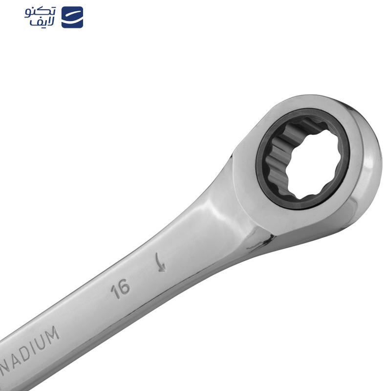 آچار یکسر تخت و یک سر جغجغه رونیکس مدل RH-2166 سایز 16