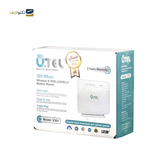 gallery-مودم روتر یوتل VDSL2/ADSL2 Plus بی سیم مدل V301-gallery-3-TLP-11178_2e844e1d-770a-4955-a990-31495b27c0e9.png gallery-مودم روتر یوتل VDSL2/ADSL2 Plus بی سیم مدل V301-gallery-3-TLP-11178_2e844e1d-770a-4955-a990-31495b27c0e9.png