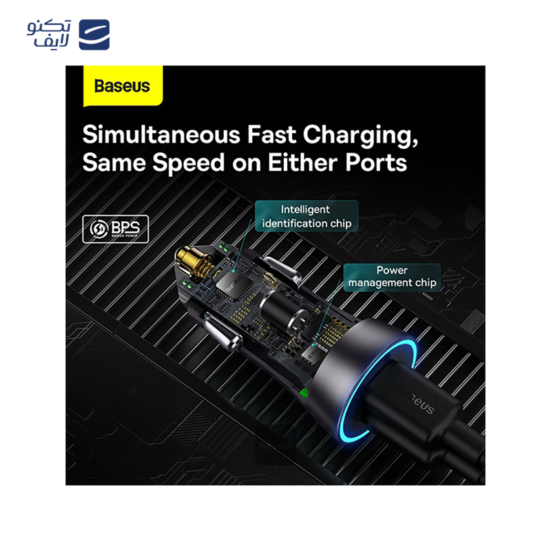 gallery- شارژر فندکی باسئوس مدل Golden Contactor Pro  QC TZCCJD-B0G به همراه کابل دو سر تایپ سی copy.png