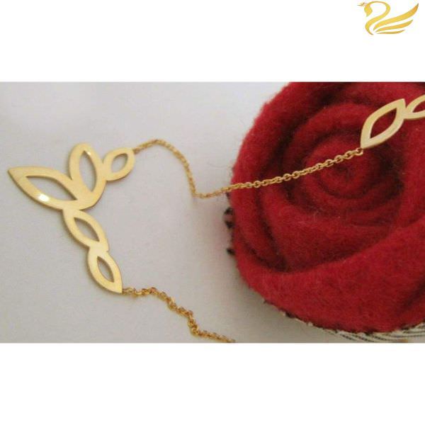 گردنبند طلا 18عیار زنانه طرح گلبرگ