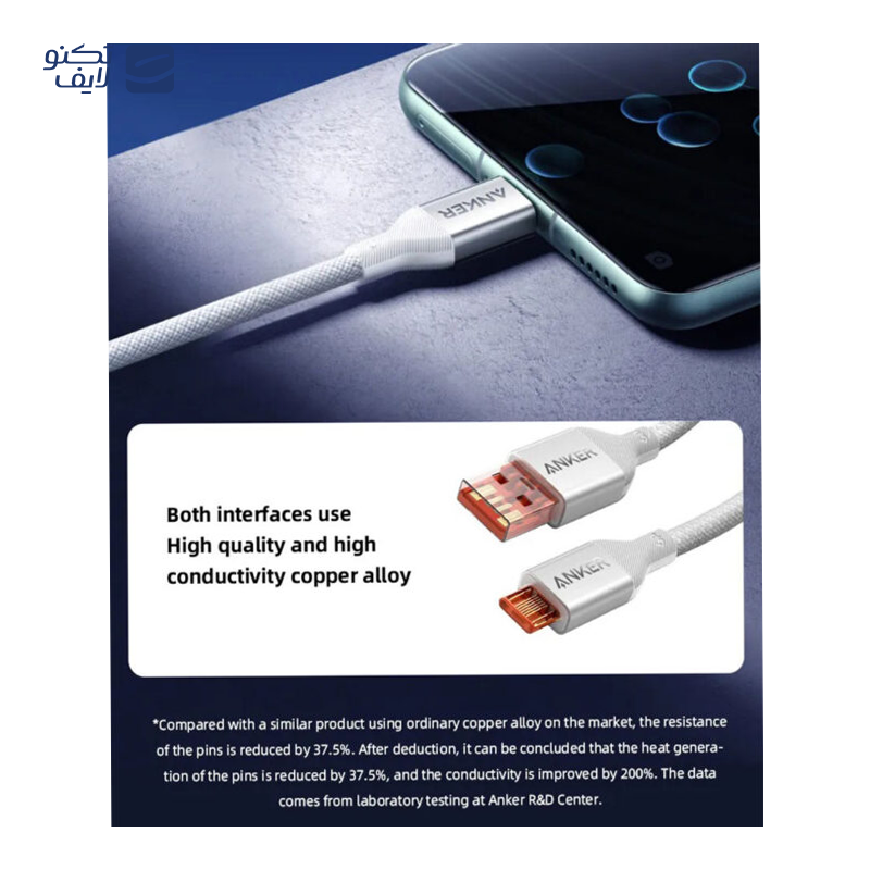 gallery-کابل دو سر تایپ سی انکر مدل A82E2 طول 1.8 متر copy.png gallery-کابل دو سر تایپ سی انکر مدل A82E2 طول 1.8 متر copy.png