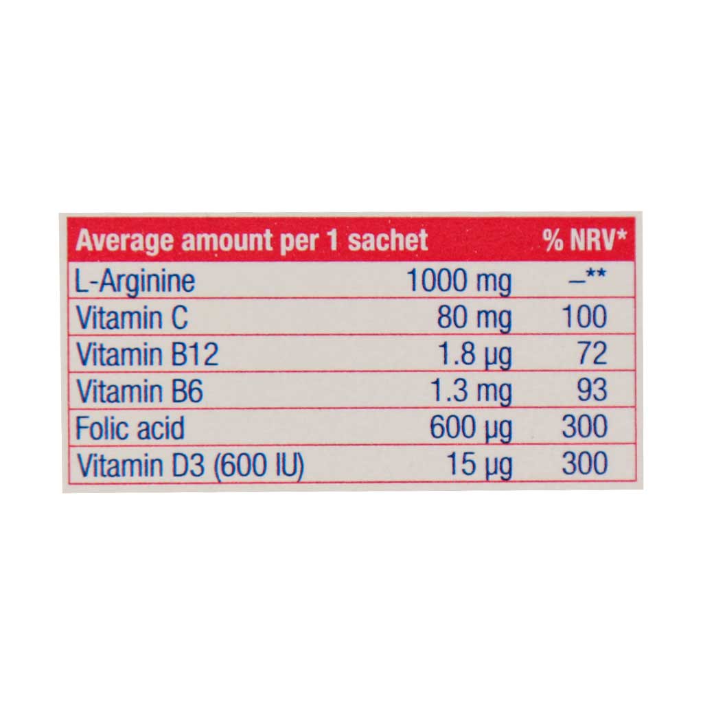 ساشه ال آرژنین پلاس یوروویتال 14 عدد