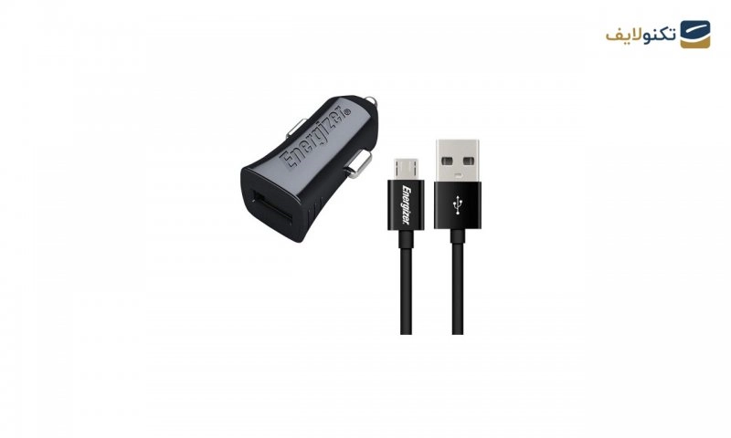 شارژر فندکی انرجایزر مدل DCA1ACMC3 به همراه کابل MicroUSB