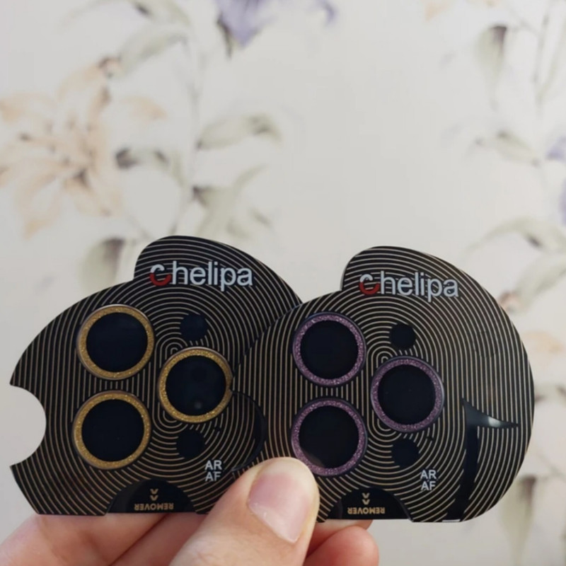 محافظ لنز دوربین شیشه ای اوجی مدل chelipa shine مناسب برای گوشی موبایل  اپل iPhone 14 Pro