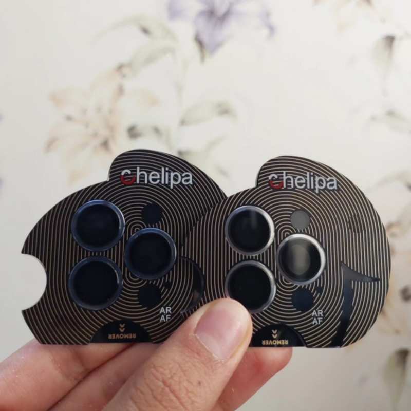 محافظ لنز دوربین شیشه ای اوجی مدل chelipa titanium مناسب برای گوشی موبایل اپل iPhone 13 Pro Max