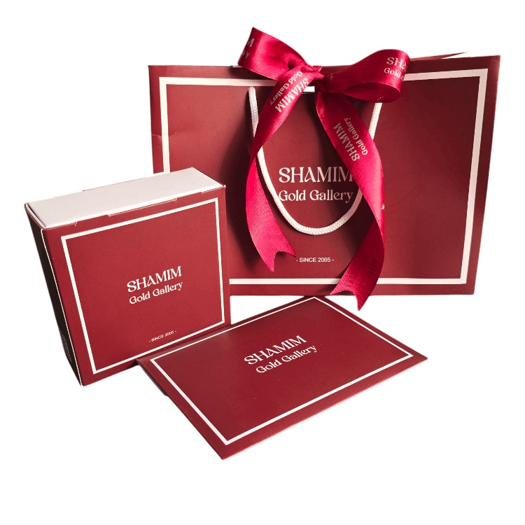 دستبند طلا ۱۸ عیار زنانه شمیم گلد گالری کد A21 طرح مادر و کودک