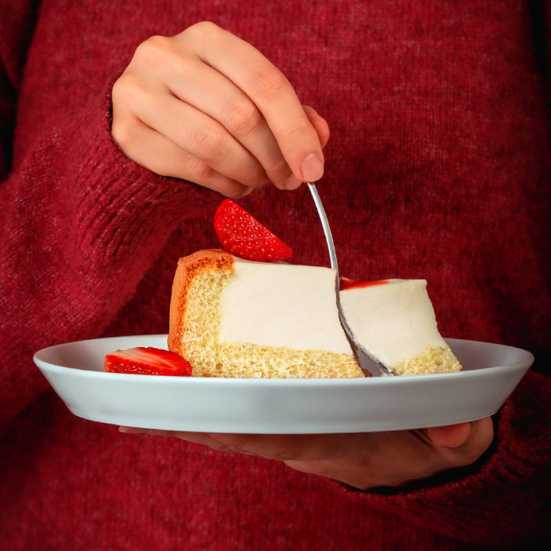 پیش دستی زی مدل دسر خوری فرم اس 15 سفید درجه عالی بسته شش عددی