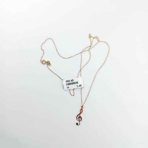 گردنبند طلا 18 عیار زنانه شمیم گلد گالری کد 62-002