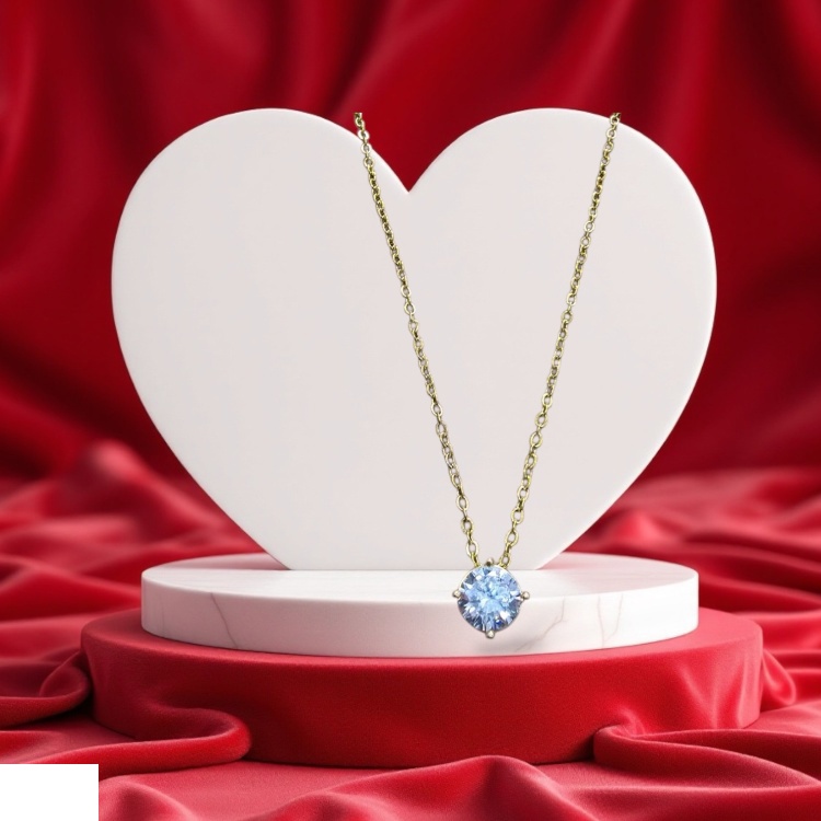 گردنبند طلا 18 عیار زنانه شمیم گلد گالری مدل مینیمال طرح برلیان