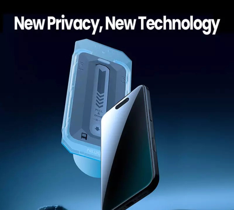محافظ صفحه نمایش حریم شخصی نیلکین مدل Guardian-Pri مناسب برای گوشی موبایل اپل iPhone 17 Pro  به همراه کیت