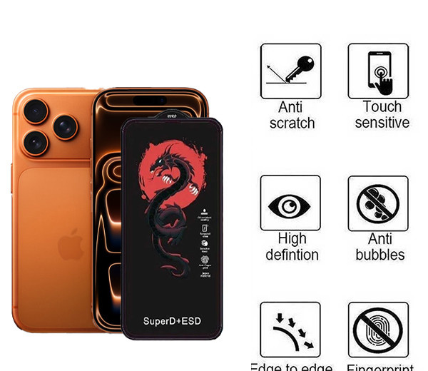محافظ صفحه نمایش اپیکوی مدل Red Dragon ESD مناسب برای گوشی موبایل اپل iPhone 17 Pro Max