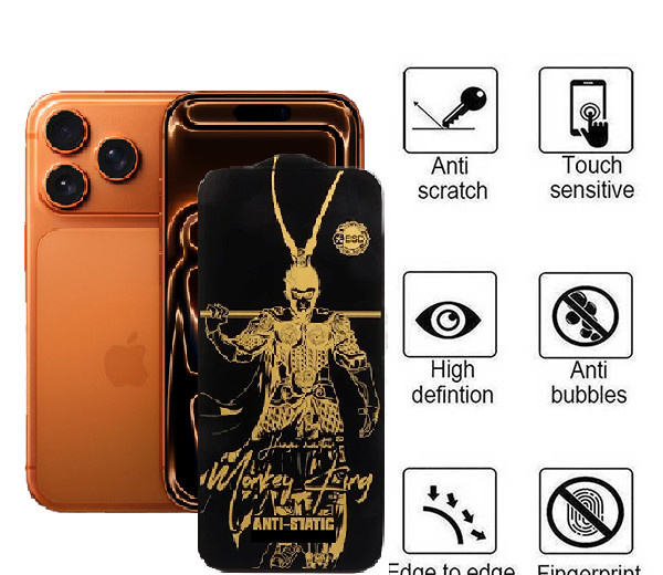 محافظ صفحه نمایش اپیکوی مدل Wukong ESD مناسب برای گوشی موبایل اپل  iPhone 17 Pro / 17 / 16 Pro