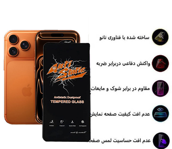 محافظ صفحه نمایش اپیکوی مدل Antistatic Dustproof مناسب برای گوشی موبایل اپل iPhone 17 Pro / 17 / 16 Pro