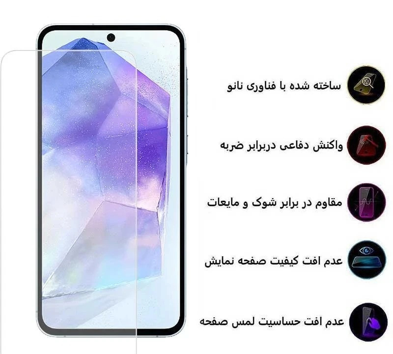 محافظ صفحه نمایش اپیکوی مدل Clear Pro مناسب برای گوشی موبایل سامسونگ Galaxy S25 FE/ A55/ A35