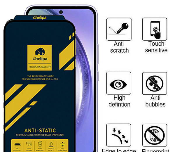 محافظ صفحه نمایش اپیکوی مدل Chelipa Anti-Static مناسب برای گوشی موبایل سامسونگ Galaxy A73/A72/A71