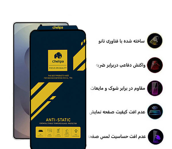 محافظ صفحه نمایش اپیکوی مدل Chelipa Anti-Static مناسب برای گوشی موبایل سامسونگ Galaxy S25 Ultra