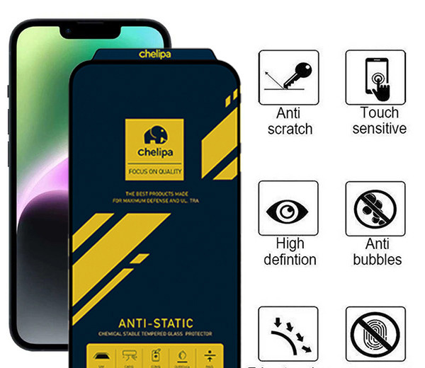 محافظ صفحه نمایش اپیکوی مدل Chelipa Anti-Static مناسب برای گوشی موبایل اپل  iPhone 16e / 14 /13 Pro /13