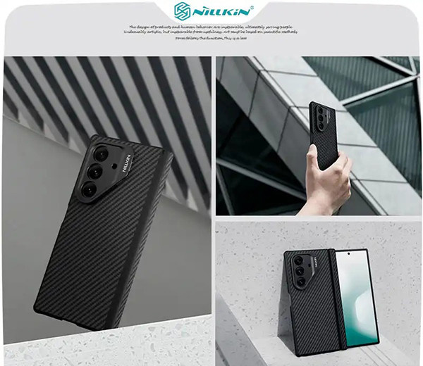 کاور نیلکین مدل CarboProp Magnetic MagSafe CutOut Version مناسب برای گوشی موبایل سامسونگ Galaxy Z Fold 7