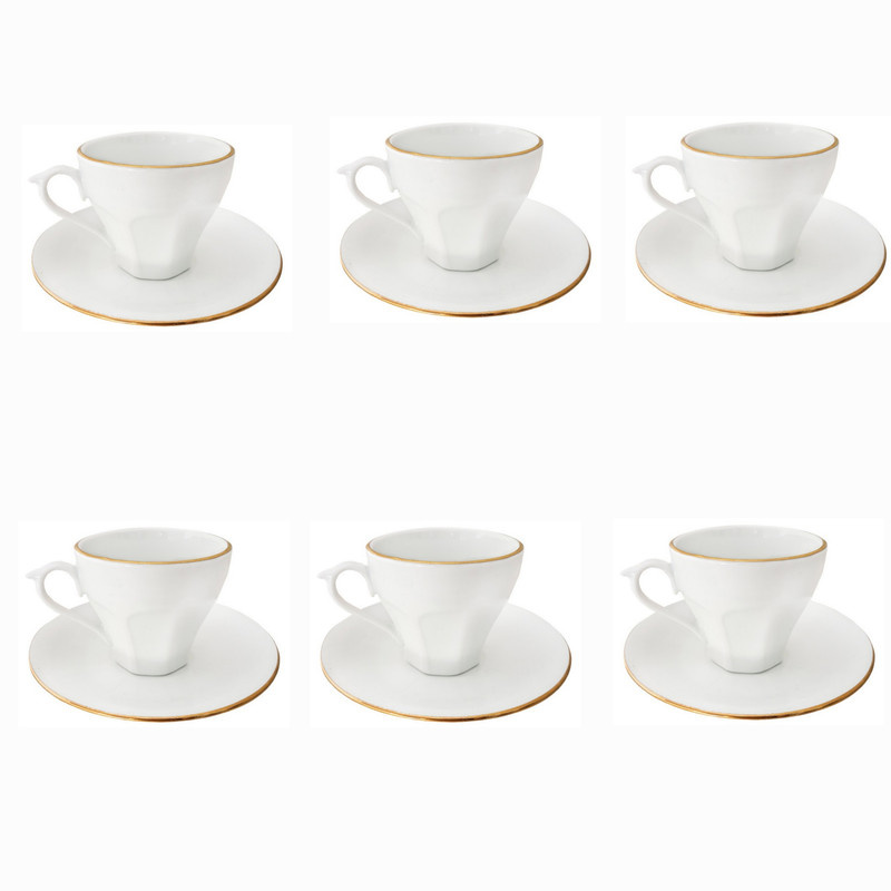 ست فنجان و نعلبکی 12 پارچه چینی مقصود کد 082