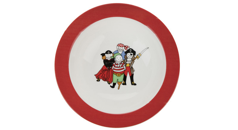 سرویس غذا خوری 5 پارچه کودک چینی زرین ایران سری ایتالیا اف مدل Payret درجه عالی