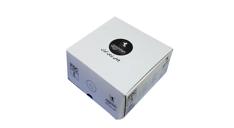 نعلبکی چینی زرین ایران مدل گلد بسته 6 عددی