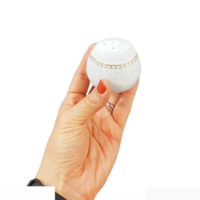 نمکدان چینی مقصود مدل مثلثی کد 33 بسته 6 عددی