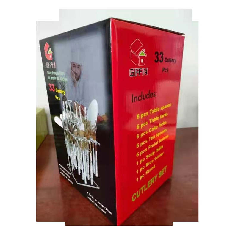 سرویس قاشق و چنگال 33 پارچه جی فی نی مدل STONE-M