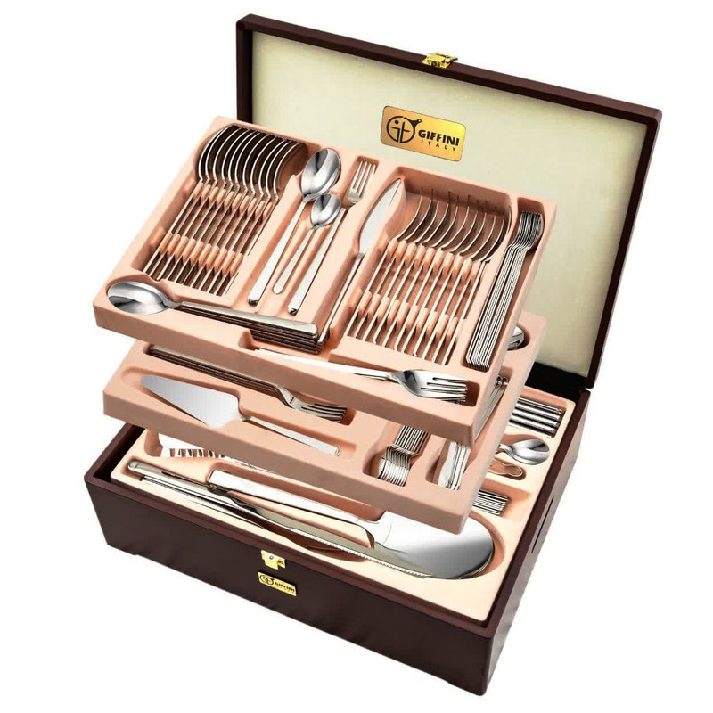 سرویس قاشق و چنگال 142 پارچه جی فی نی مدل G-01