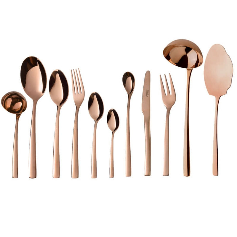 سرویس قاشق و چنگال 86 پارچه ناب استیل مدل felorance PVD