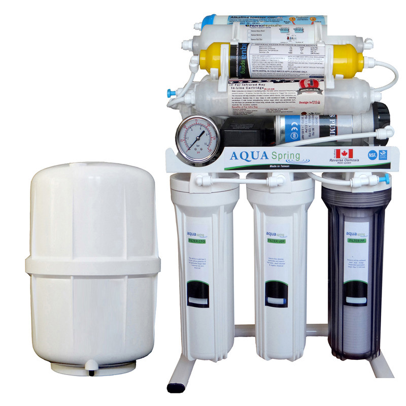 دستگاه تصفیه کننده آب آکوآ اسپرینگ مدل NF8600 به همراه فیلتر تصفیه آب مجموعه 3 عددی