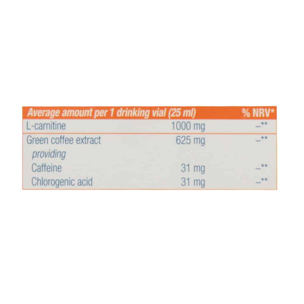 ویال ال کارنیتین و قهوه سبز یوروویتال 6 عدد