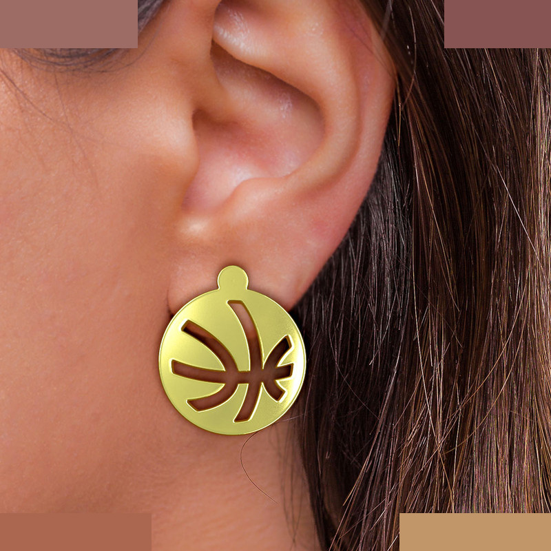 نیم ست طلا 18 عیار زنانه مدوپد مدل توپ کد NA12276