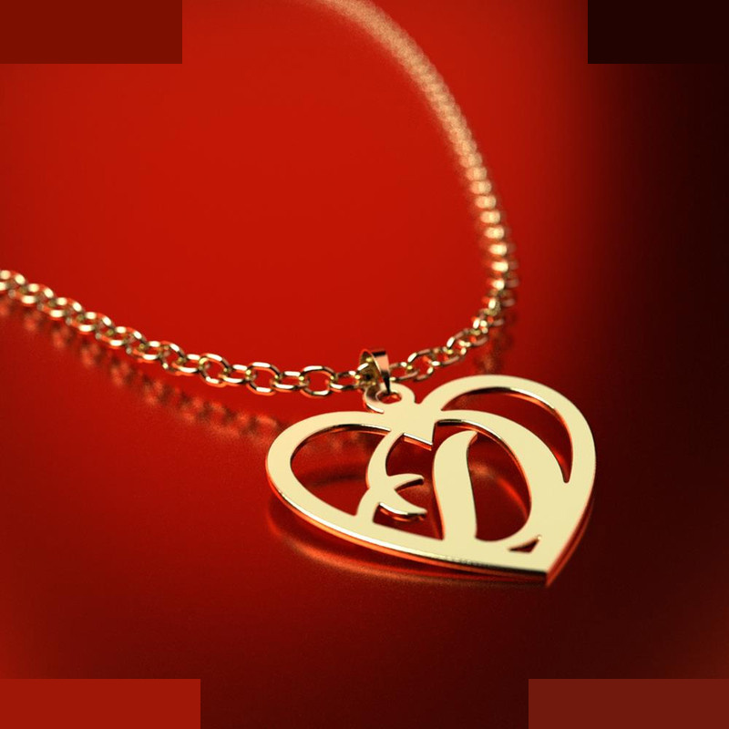 نیم ست طلا 18 عیار زنانه مدوپد مدل حرف D کد NA12848