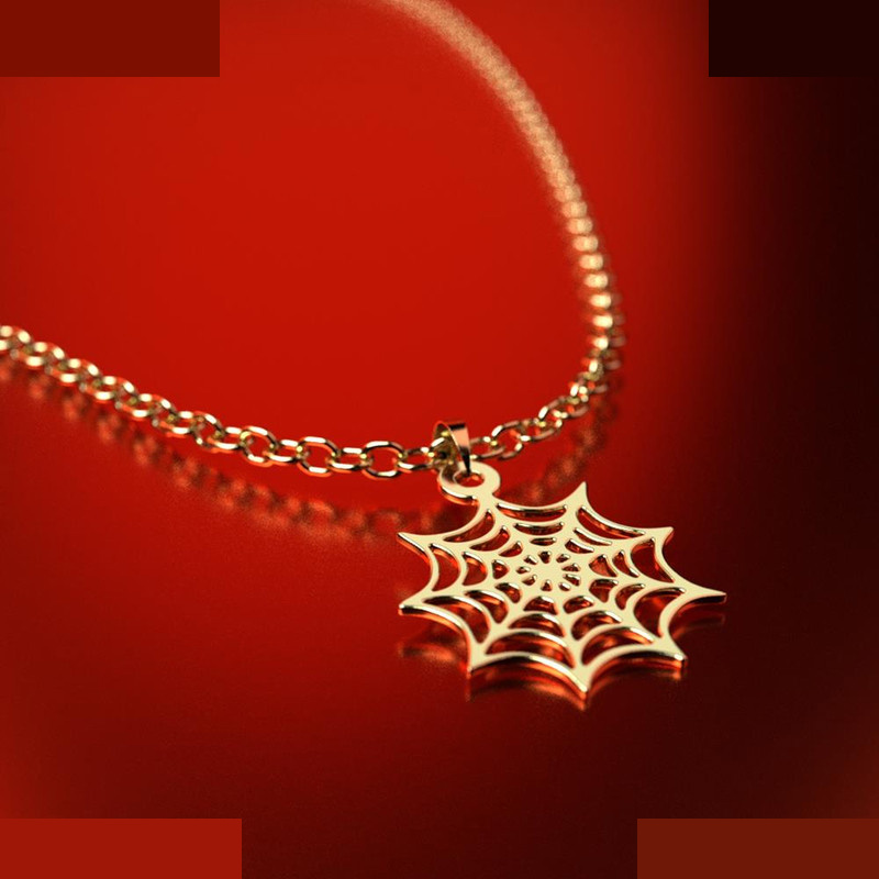 نیم ست طلا 18 عیار زنانه مدوپد مدل تارعنکبوت کد NA12981