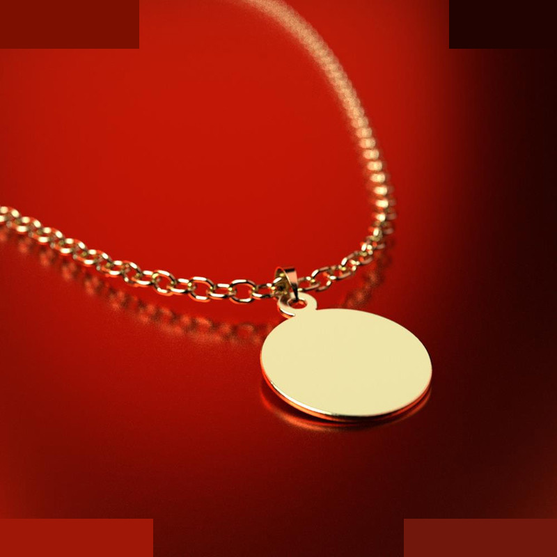 نیم ست طلا 18 عیار زنانه مدوپد مدل دایره کد NA13018