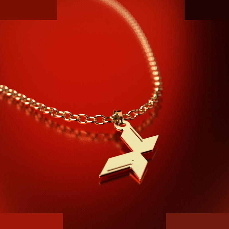 نیم ست طلا 18 عیار زنانه مدوپد مدل هندسی کد NA13122