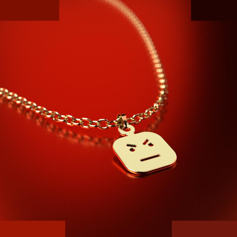 نیم ست طلا 18 عیار زنانه مدوپد مدل ایموجی کد NA13220