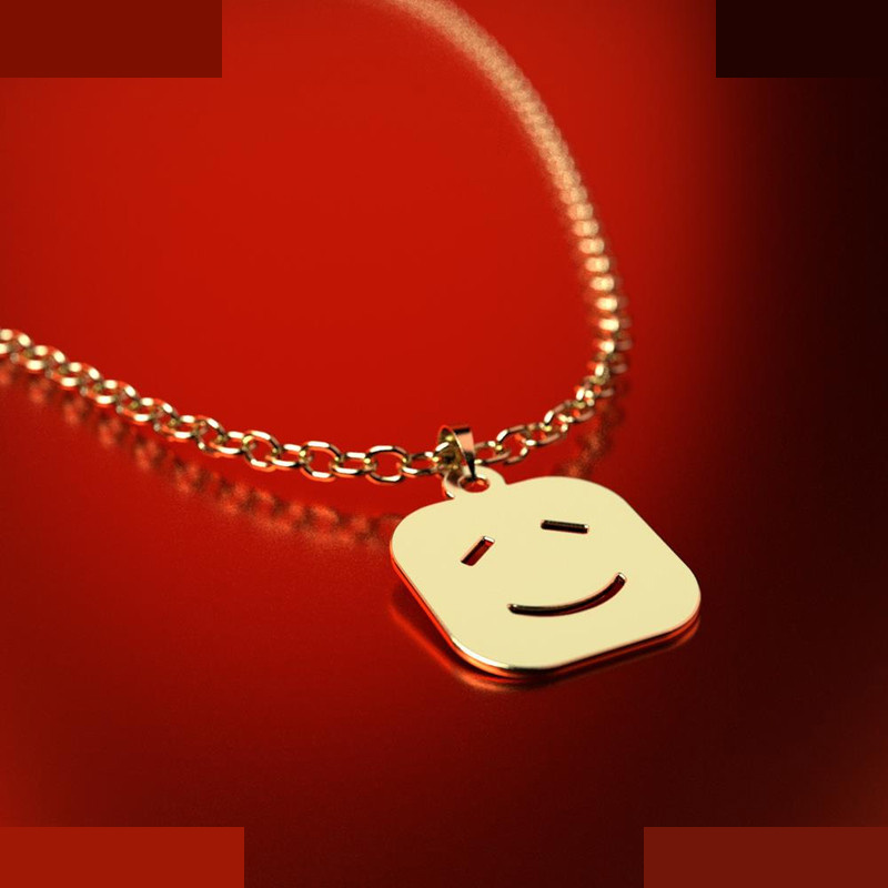 نیم ست طلا 18 عیار زنانه مدوپد مدل ایموجی کد NA13530