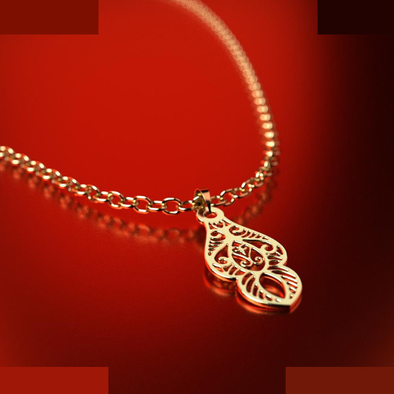 نیم ست طلا 18 عیار زنانه مدوپد مدل هندسی کد NA13536